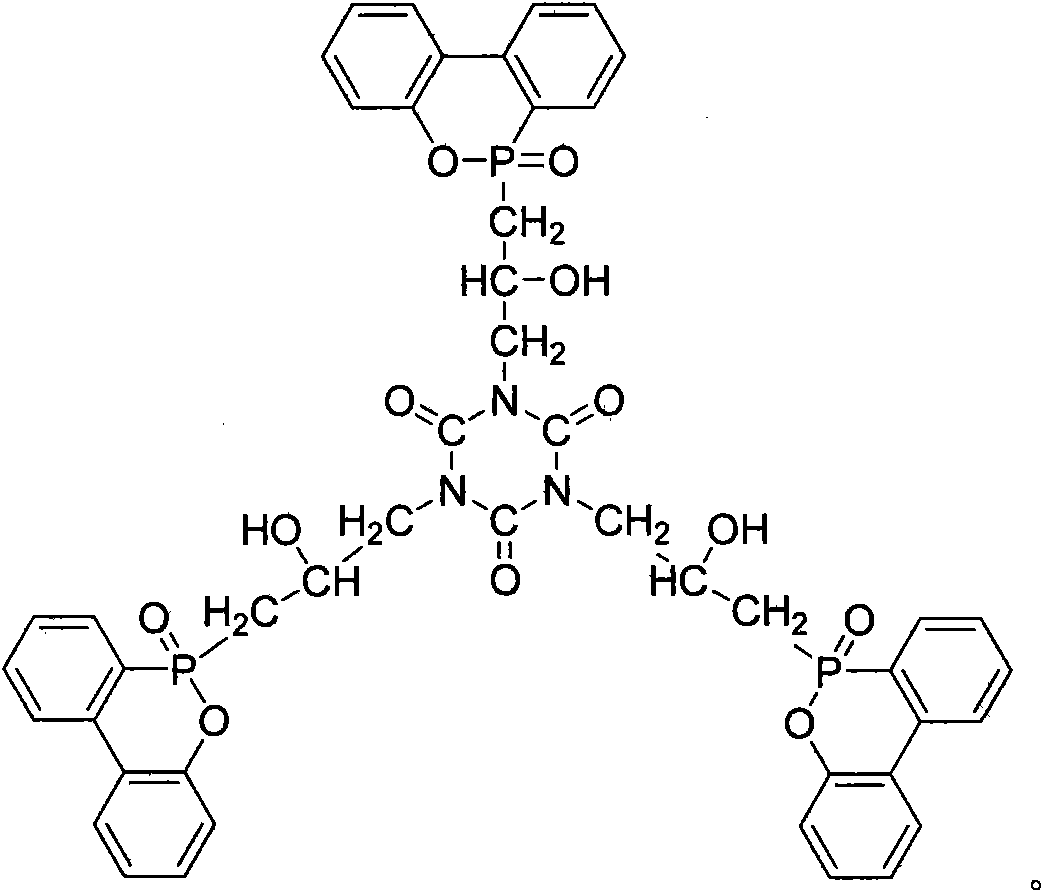 Phosphor-nitrogen halogen-free flame-retardant epoxy resin