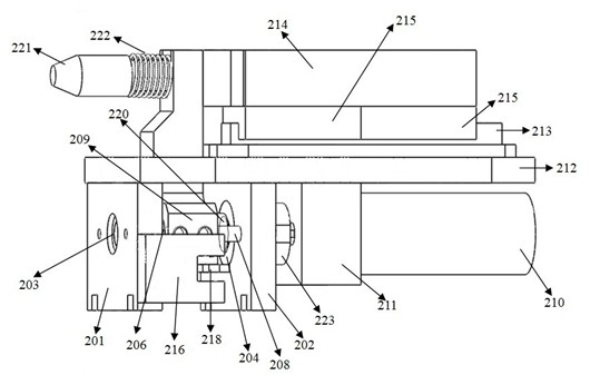 Locking and locating mechanism for fiber-optic gyroscope north seeker