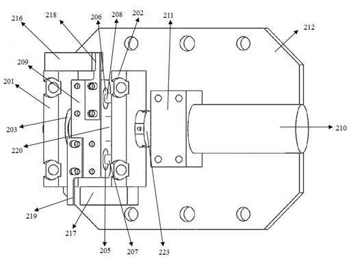 Locking and locating mechanism for fiber-optic gyroscope north seeker