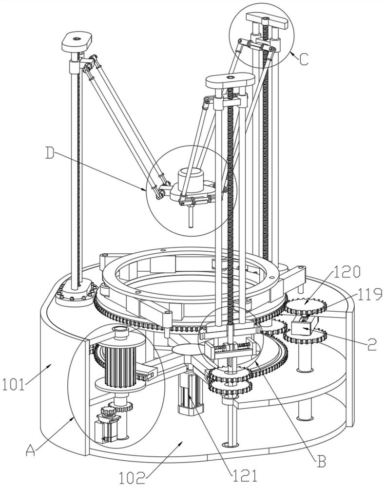 Cutting device for rectifier bridge support mold machining