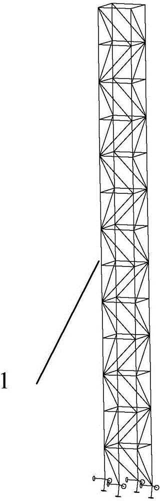 Hyperbola cross truss formed steel construction cooling tower