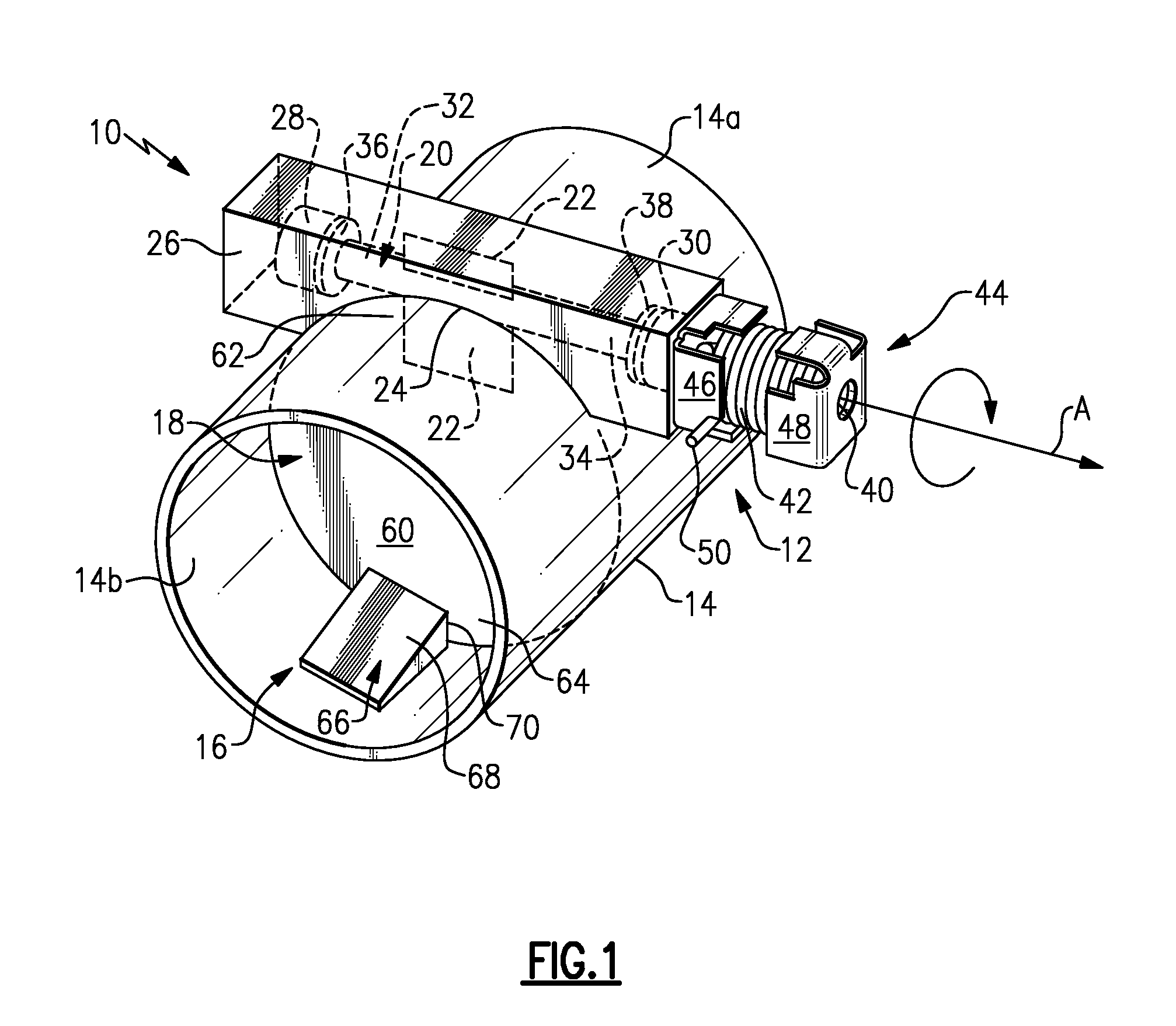 Passive valve with stop pad