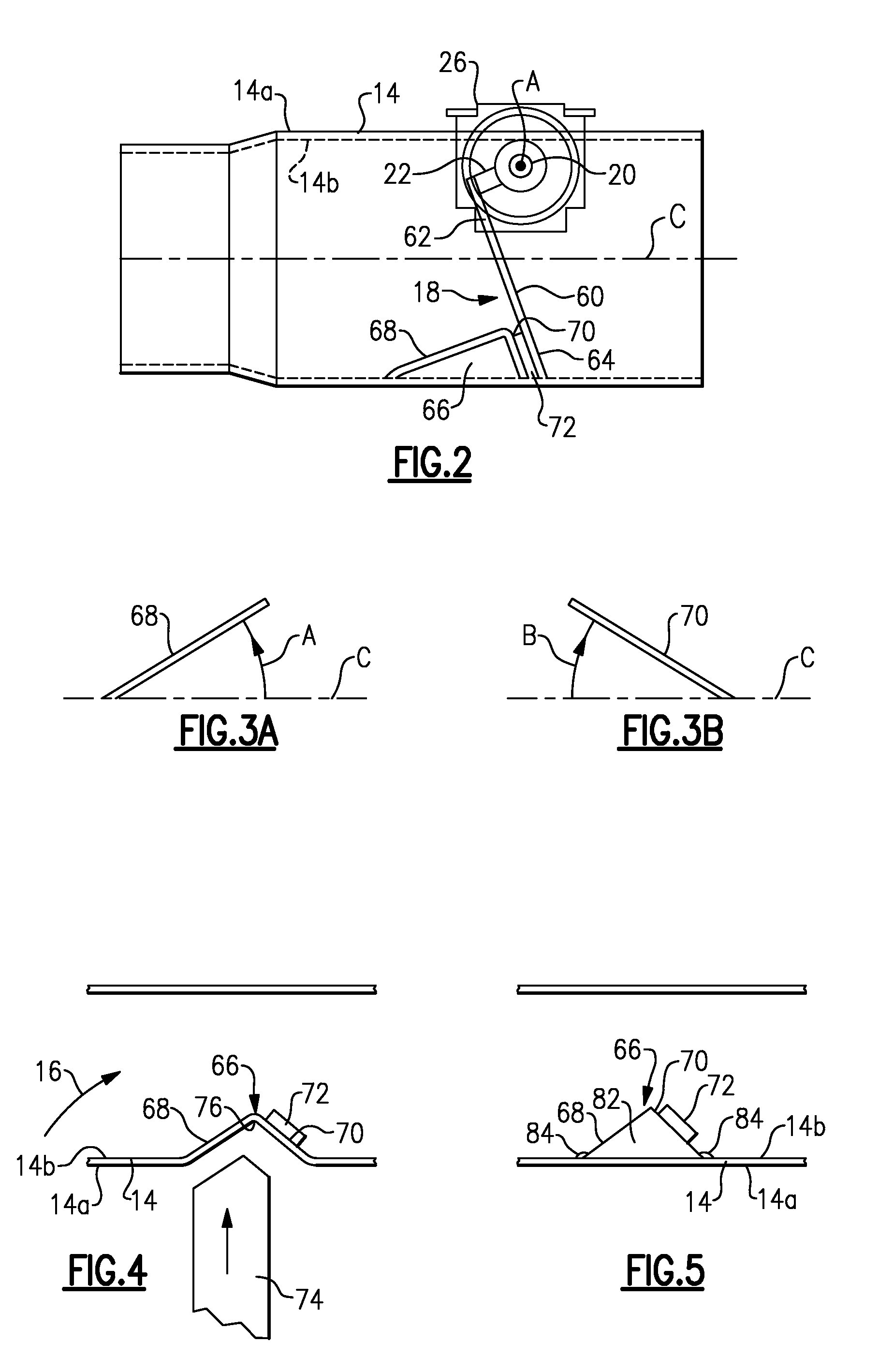 Passive valve with stop pad