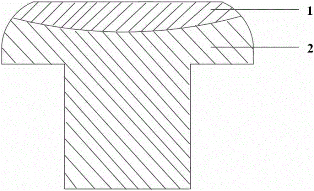 Copper-coated-with-silver graphene composite rivet contact and preparation method therefor