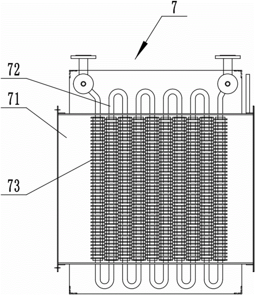 Flue-smoke-removal-type smoke condensation waste heat recycling system