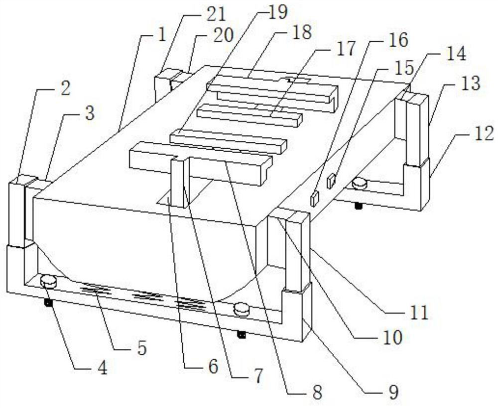 A vehicle-mounted refrigerator fixing structure and its fixing and dismounting method