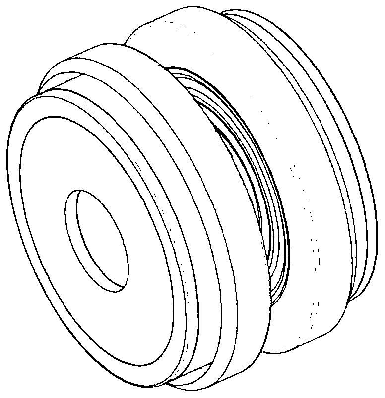 Bearing structure for oil cooling of outer rotor permanent-magnet synchronous motor