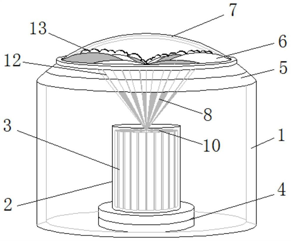 A TV box camera device capable of avoiding fingerprint residue for a new generation of information technology