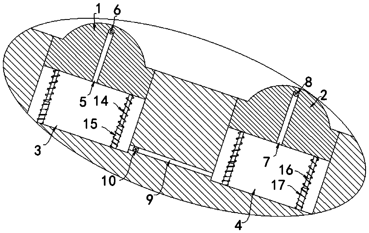 Anti-slope-slipping structure with warning function