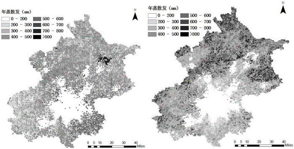 Method for calculating time-continuous surface evapotranspiration data