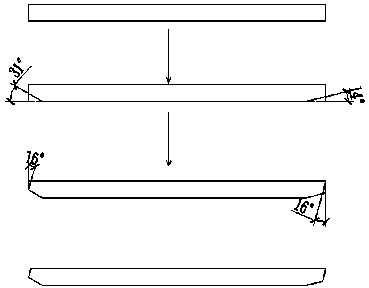 Special-shaped box type steel component groove fabrication method