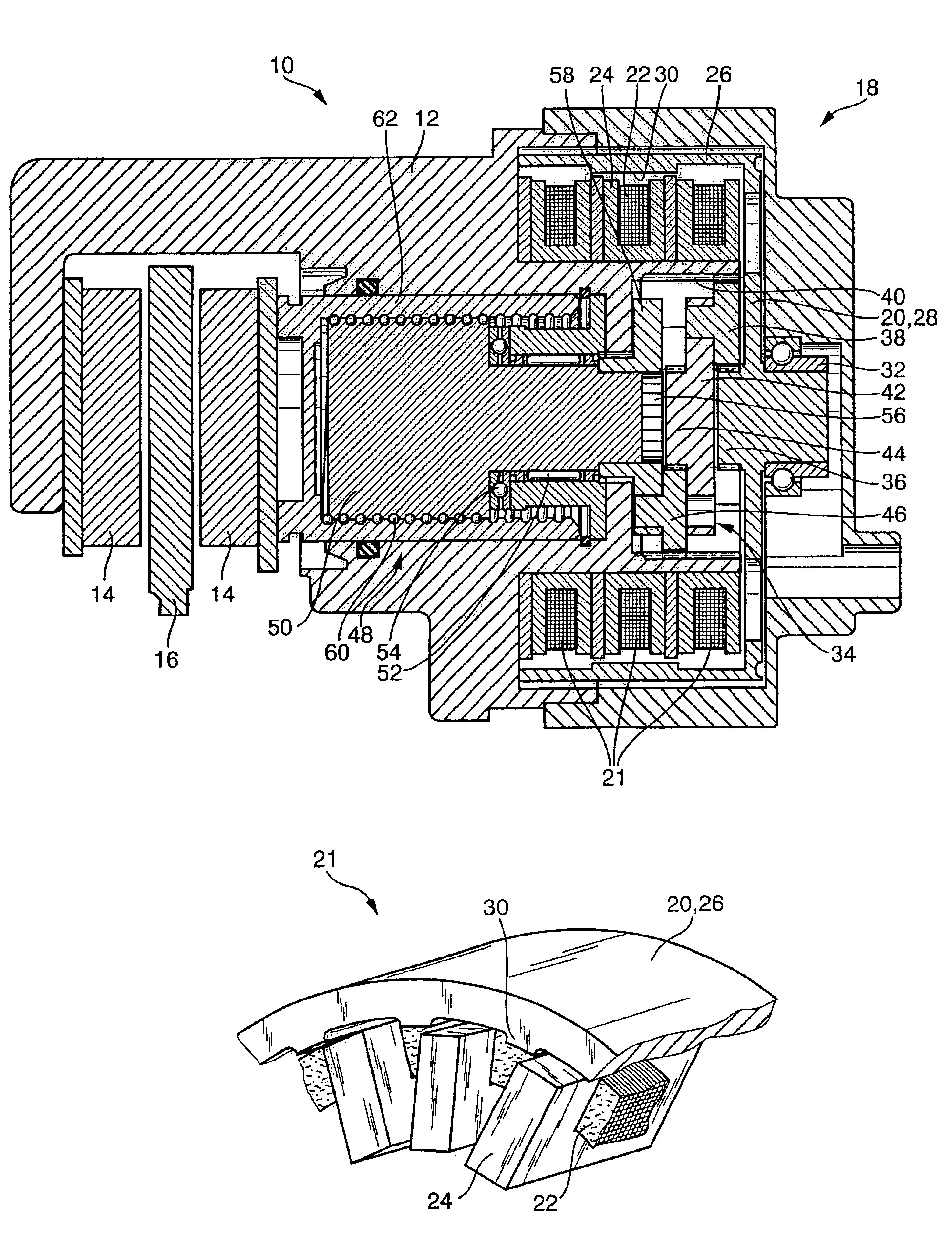 Electromechanical wheel brake device