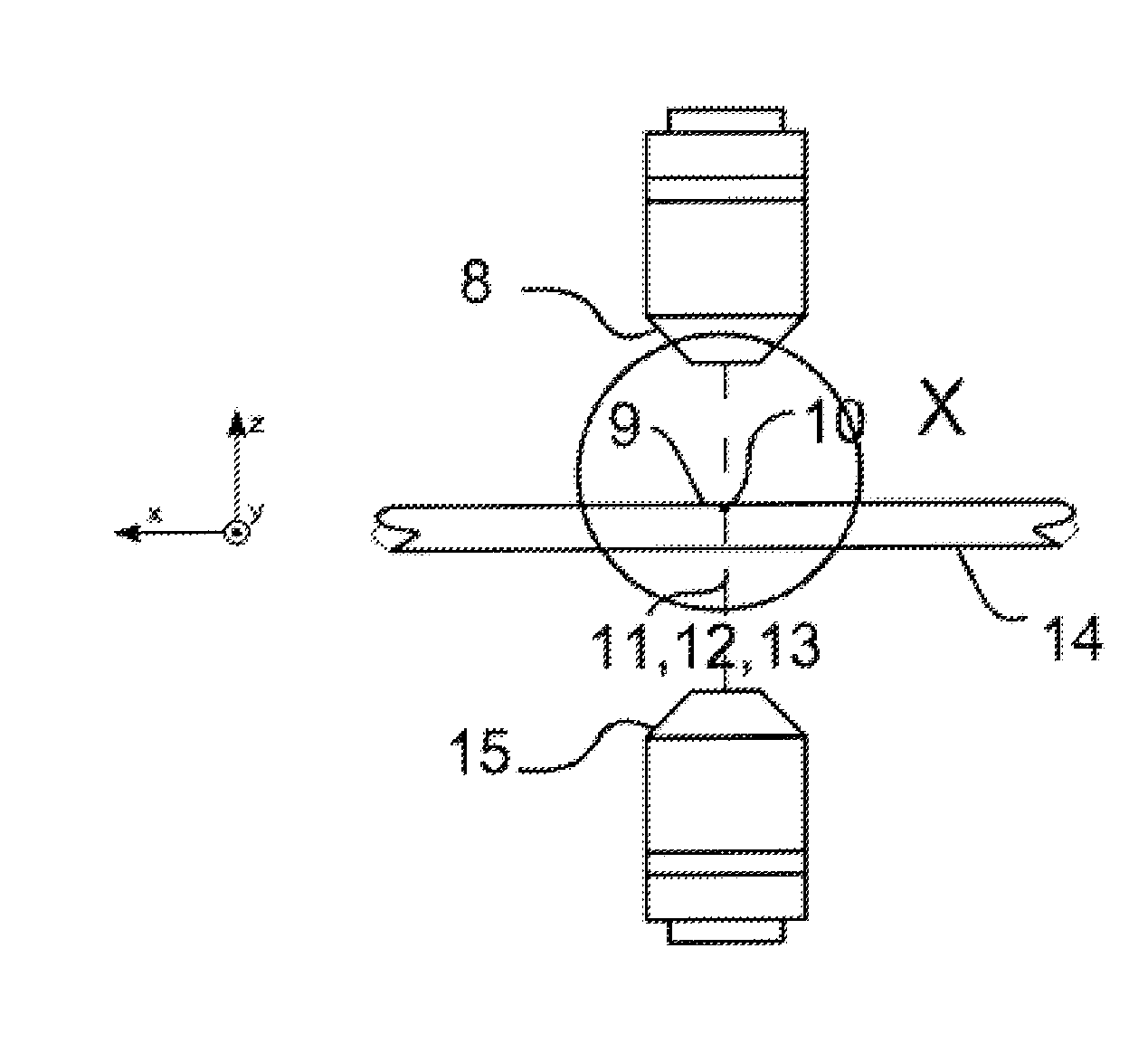 Method for determining the position of a rotation axis