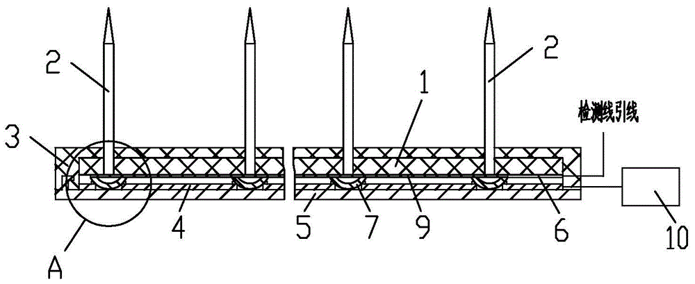 A kind of negative ion generator provided with emitting needle row