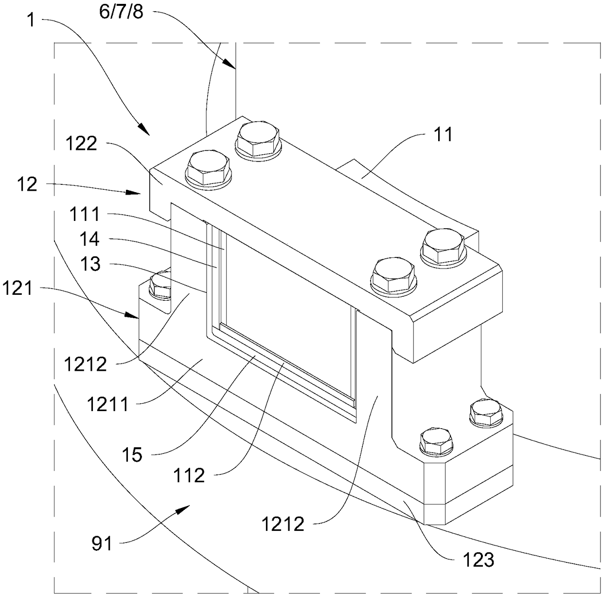 Modularized layering support device for multi-container system