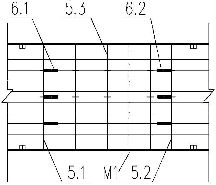 Support-free construction process for steel-concrete composite beam