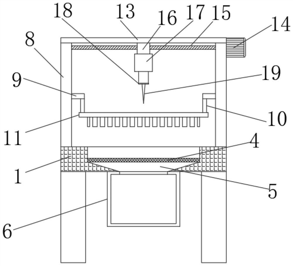 Cutting device for sponge