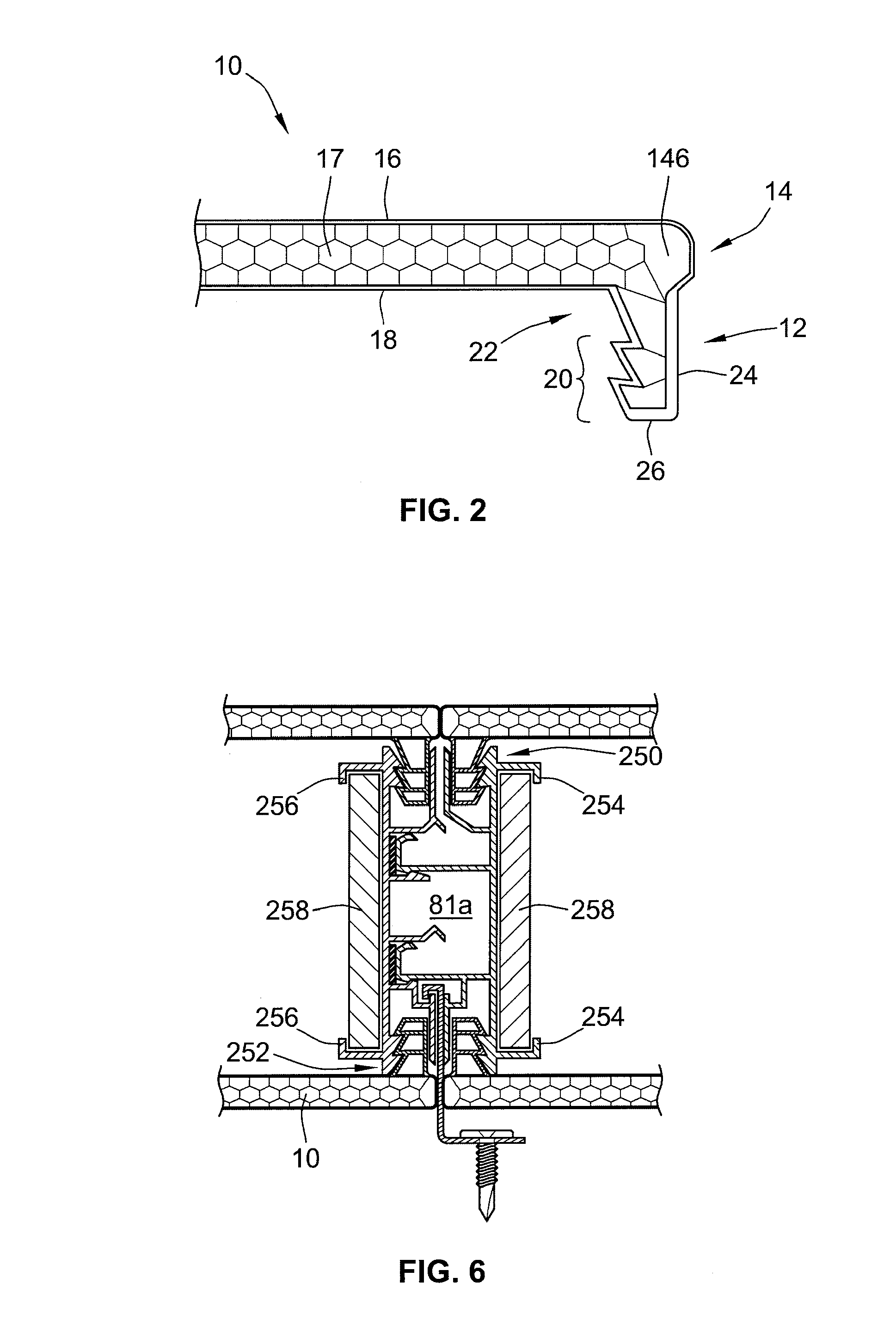 Dual glazing panel system