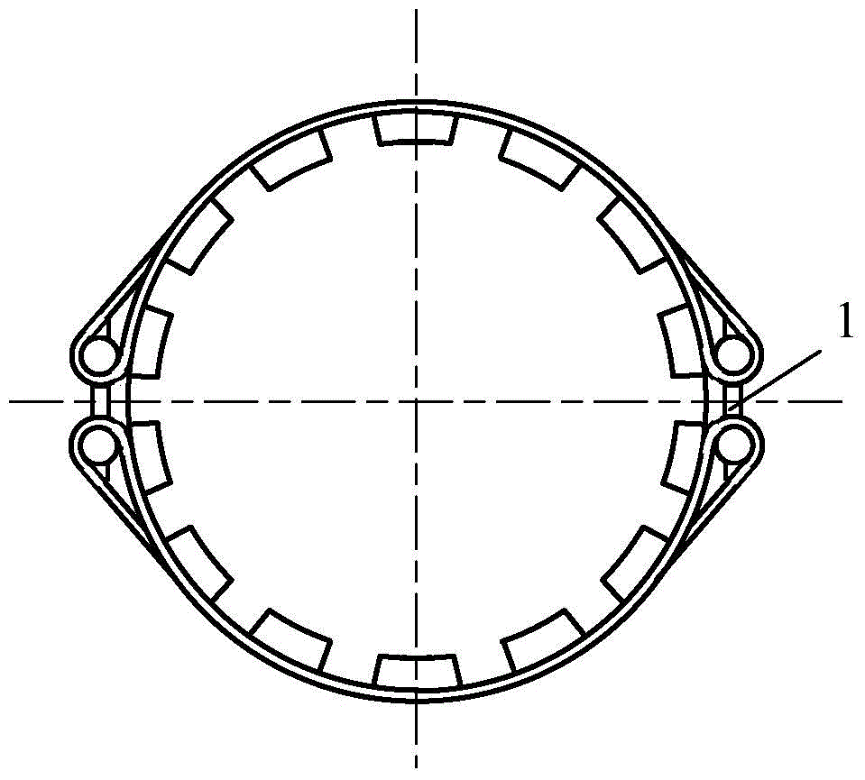 Belting connection structure contact friction nonlinear feature simulation method and system