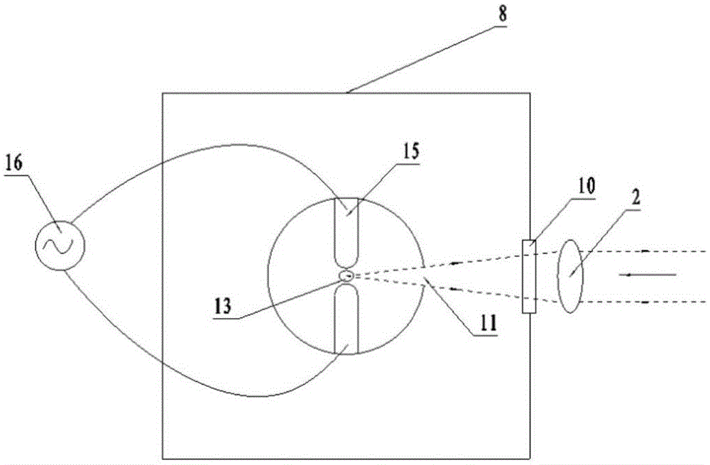 Online powder detecting device and measuring method based on laser-induced breakdown spectroscopy