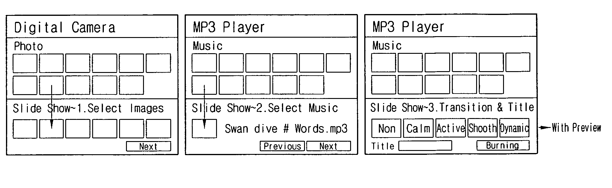 Electronic device for providing 3D user interface and method of providing a 3D user interface