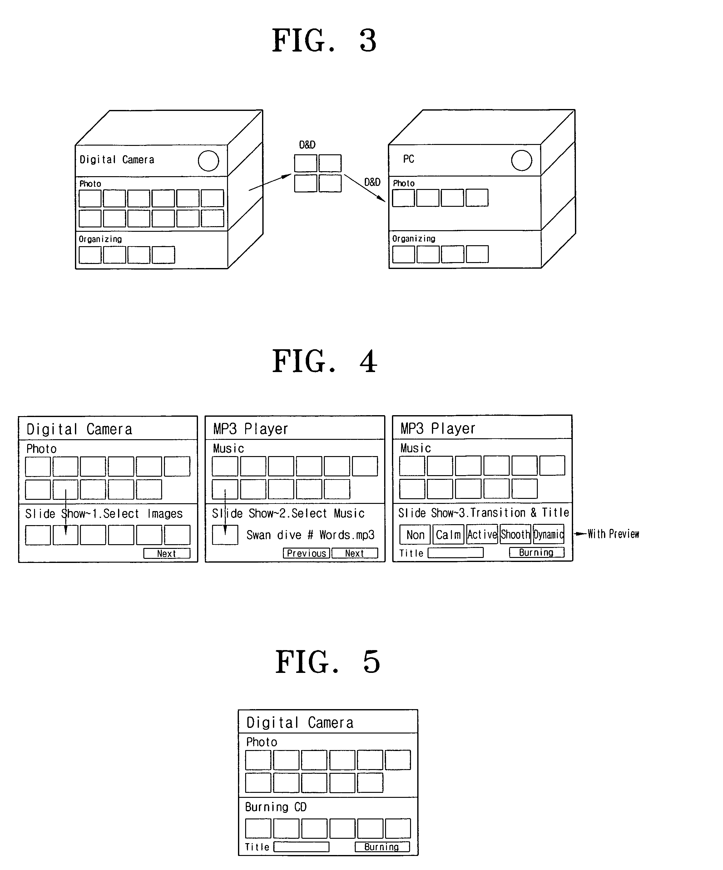 Electronic device for providing 3D user interface and method of providing a 3D user interface