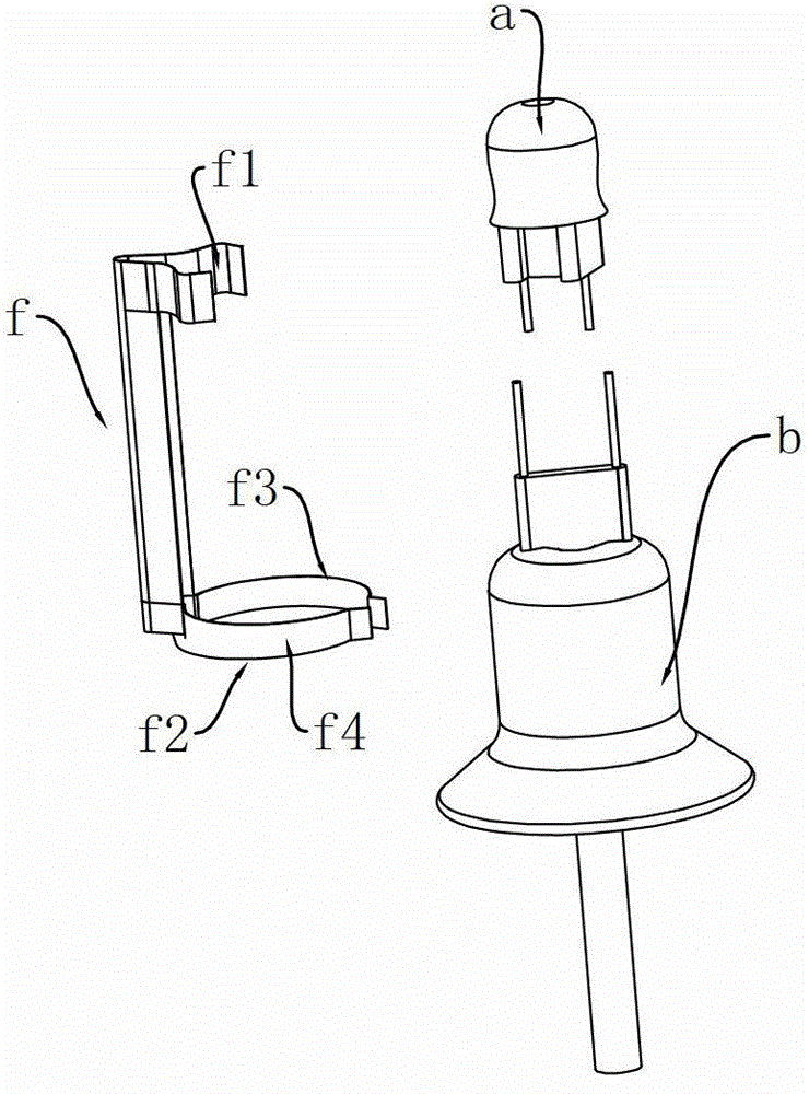 Light foot lead welding machine of bulb in bulb