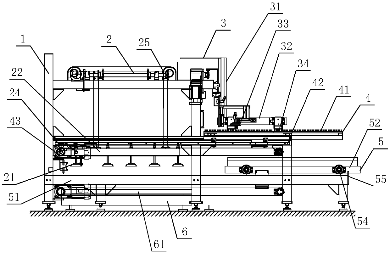 Unilateral automatic charging/discharging device