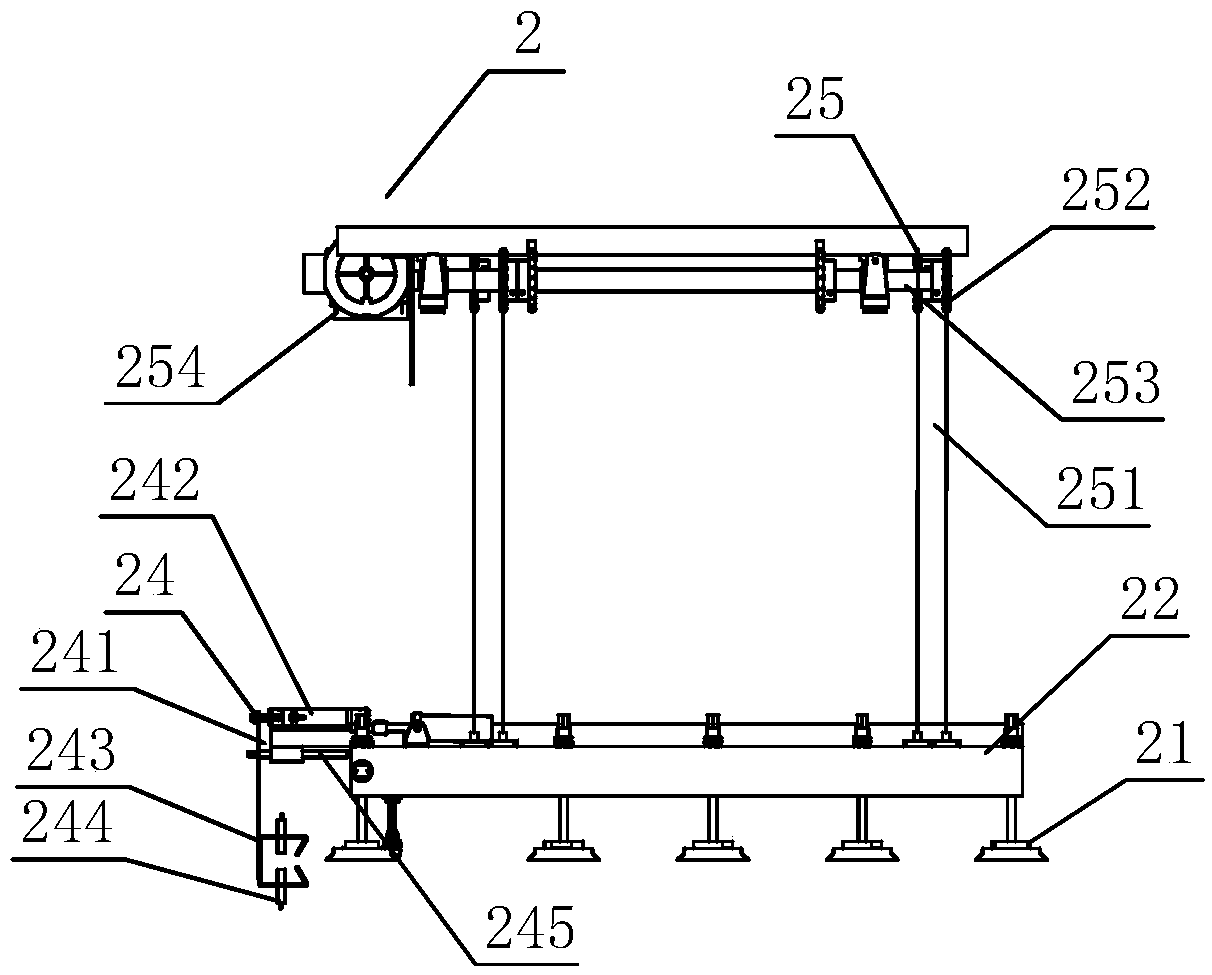 Unilateral automatic charging/discharging device