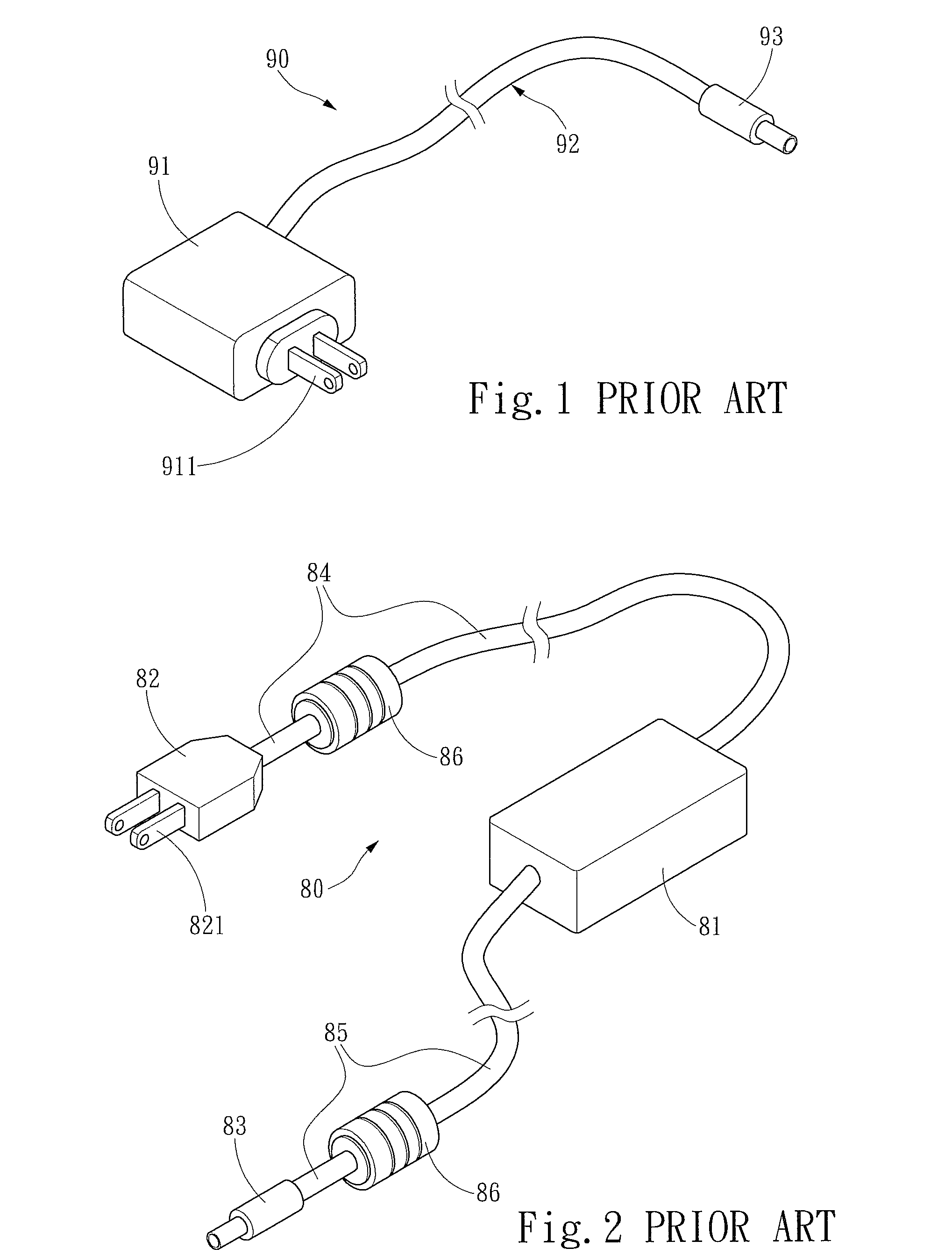 Adapter connection structure