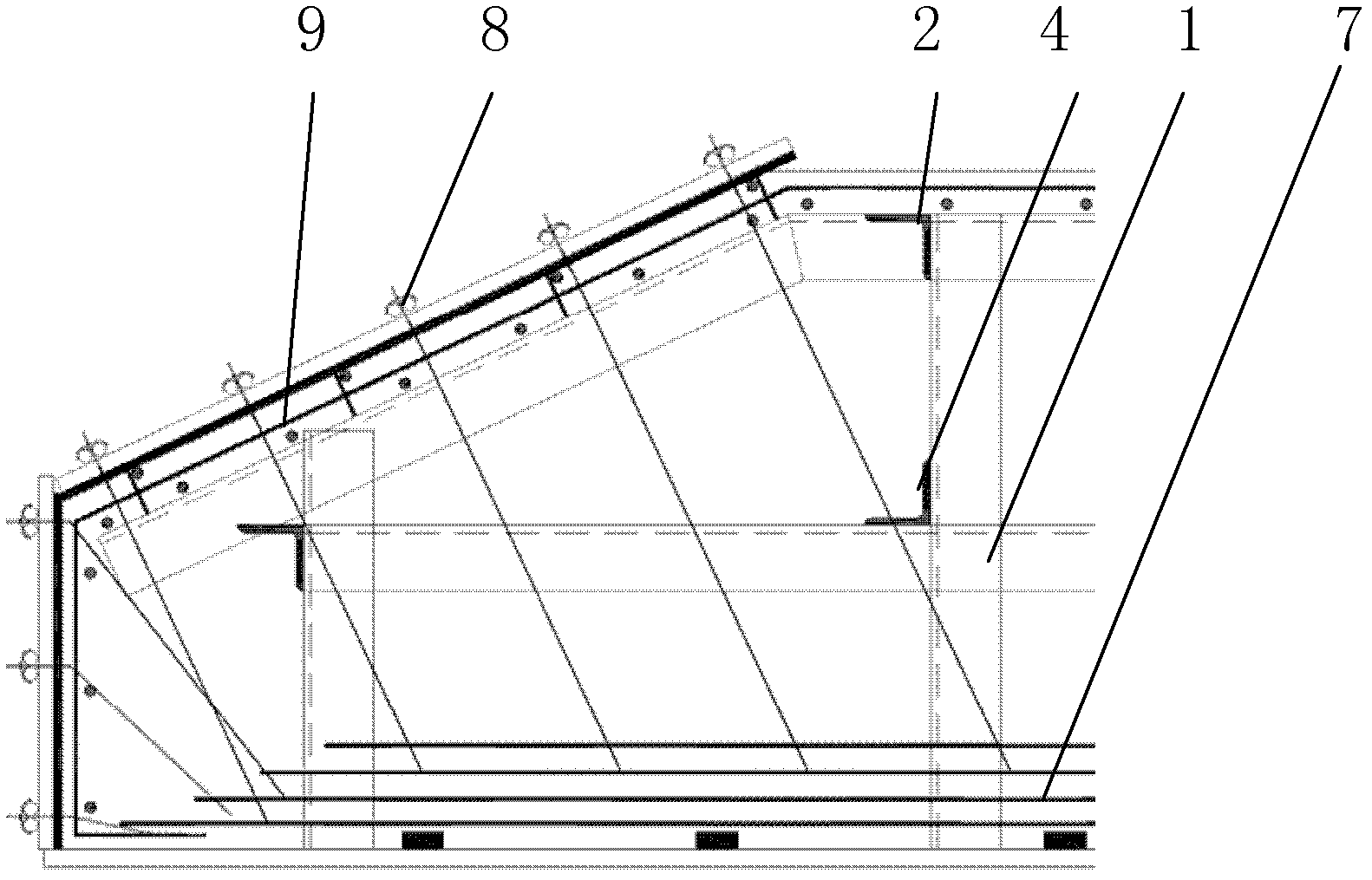 Construction method for large-sized blast furnace foundation