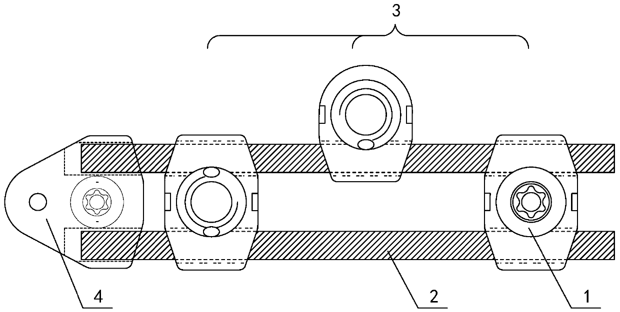 Semienclosed fixing device