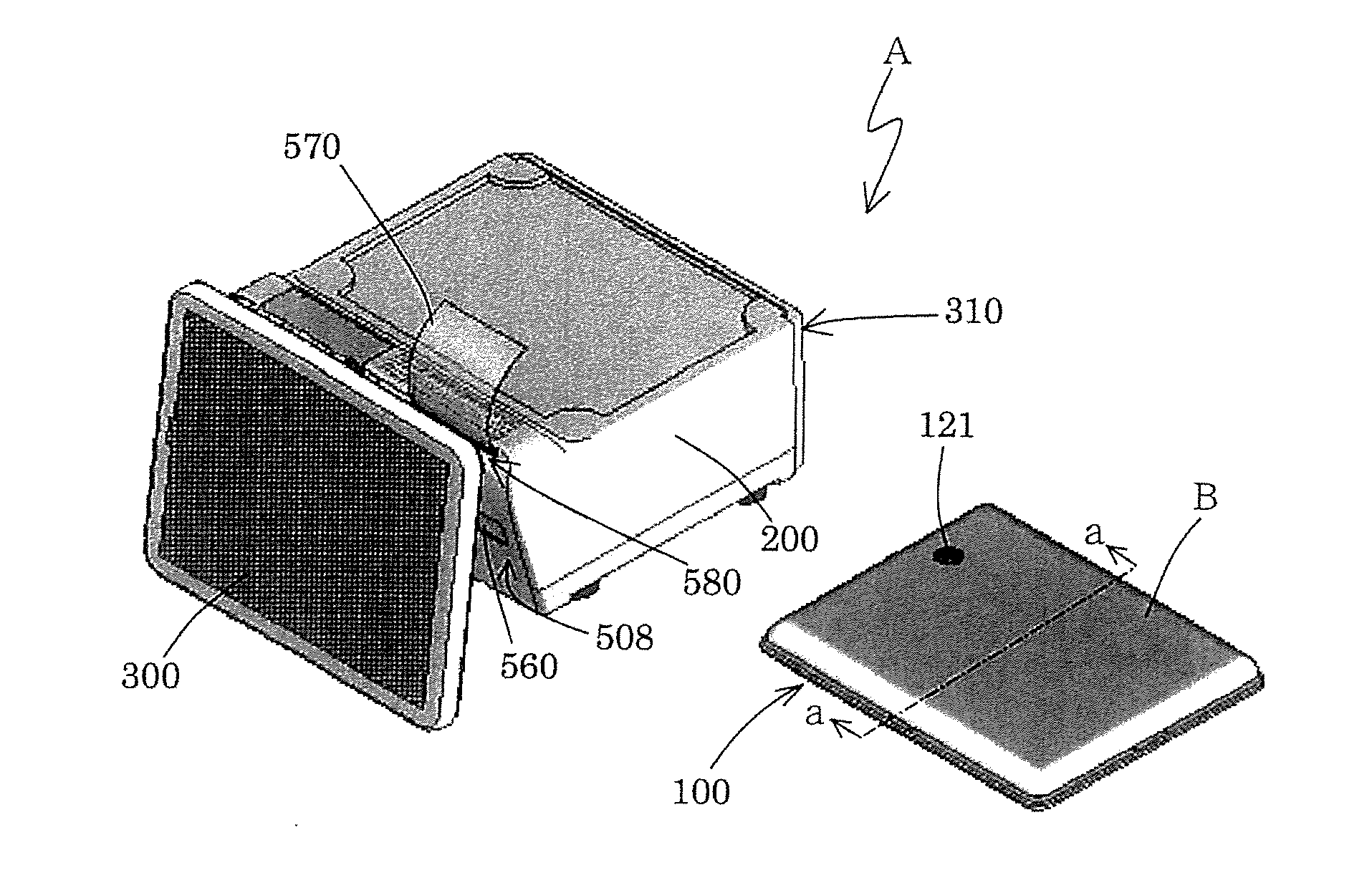 Label printing scale device