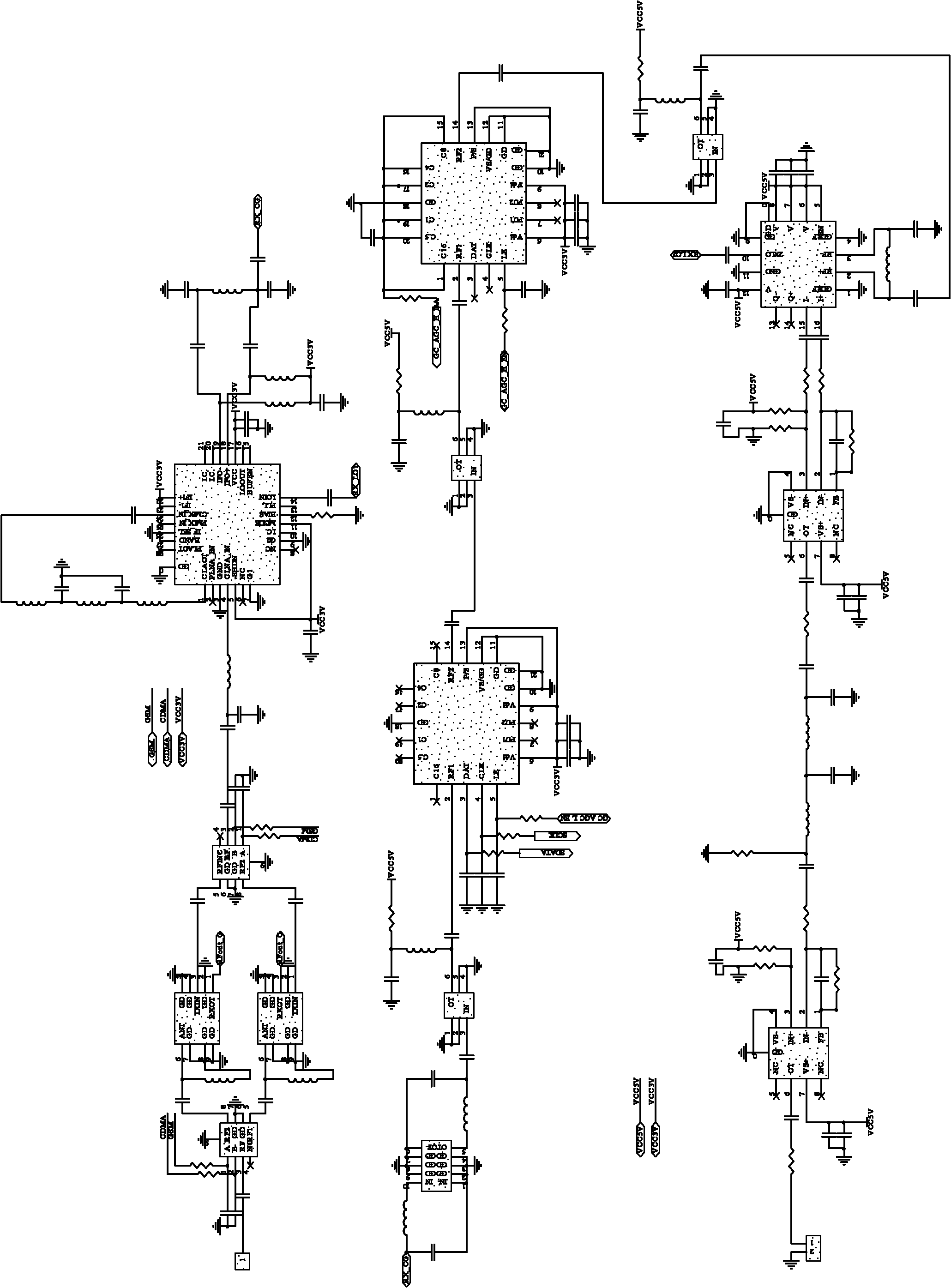 Multimode multiband radio-frequency onboard micro-micro cellular communication system based on software defined radio