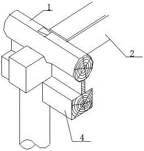 Reinforcing and repairing structure for purlin and beam node of historic building