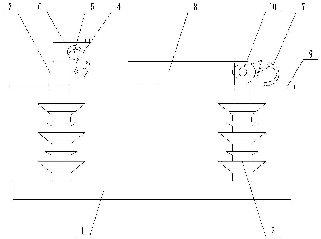 Novel power distribution network disconnecting knife switch