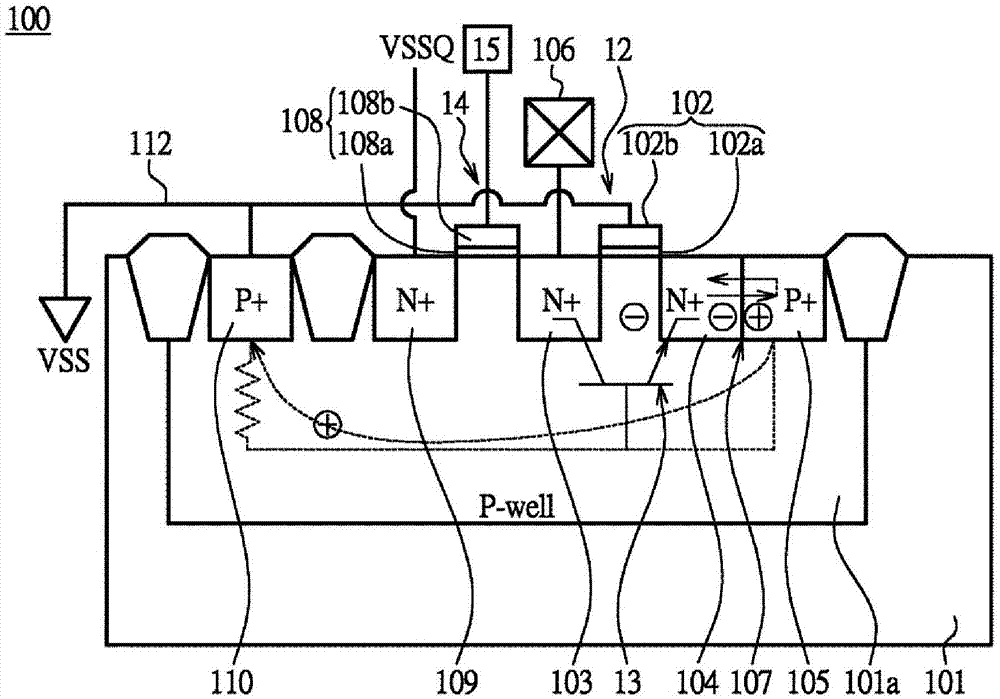 Electrostatic discharge protection device, memory element and electrostatic discharge protection method