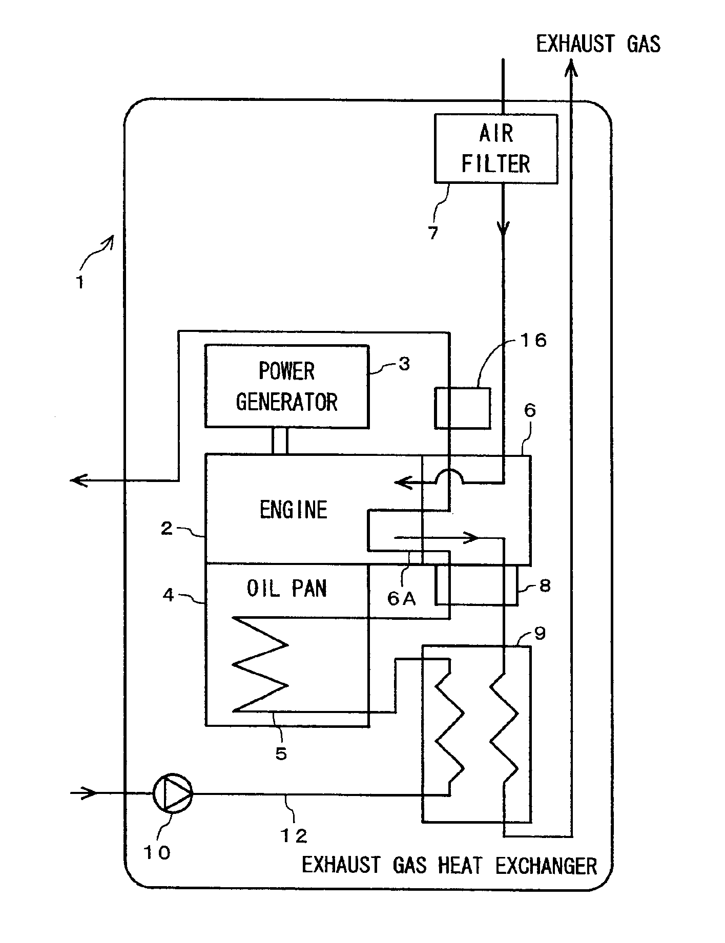 Engine exhaust heat recovering apparatus