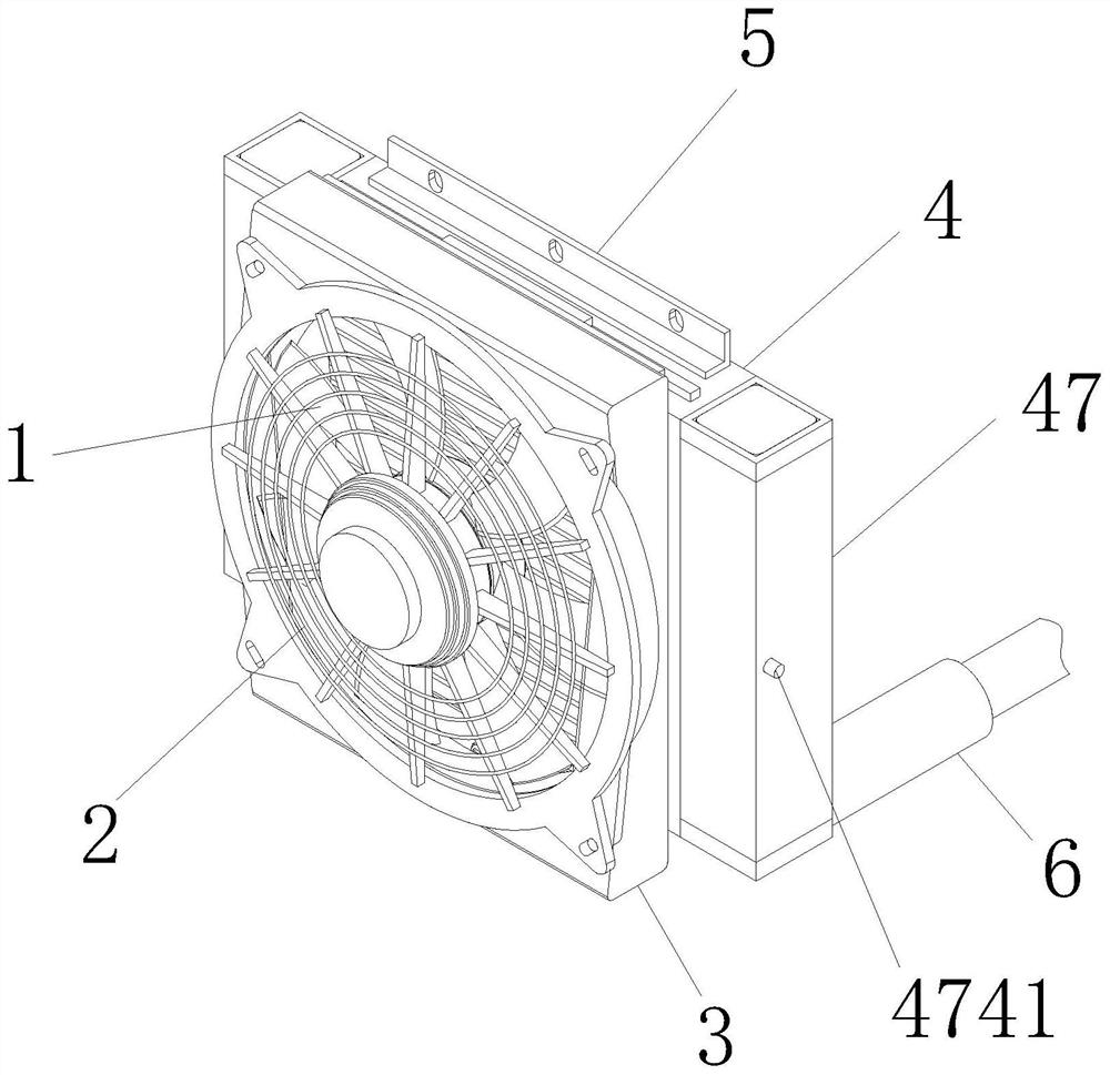 Ventilation mechanism of agricultural greenhouse temperature control device based on big data platform