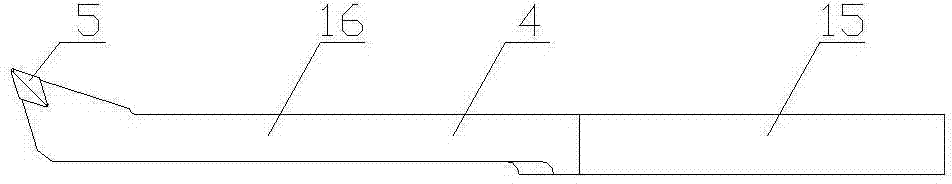 Combined machining tool for molded surfaces of deep cavities among drum webs and machining method of combined machining tool