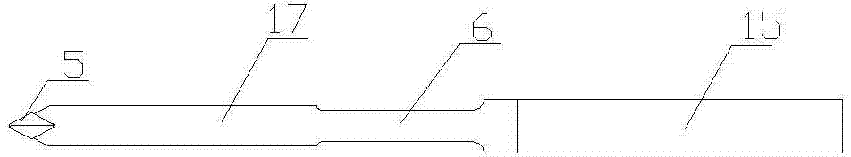 Combined machining tool for molded surfaces of deep cavities among drum webs and machining method of combined machining tool