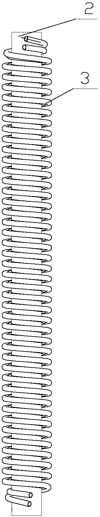 Absorber with steel strip winding structure and preparation method