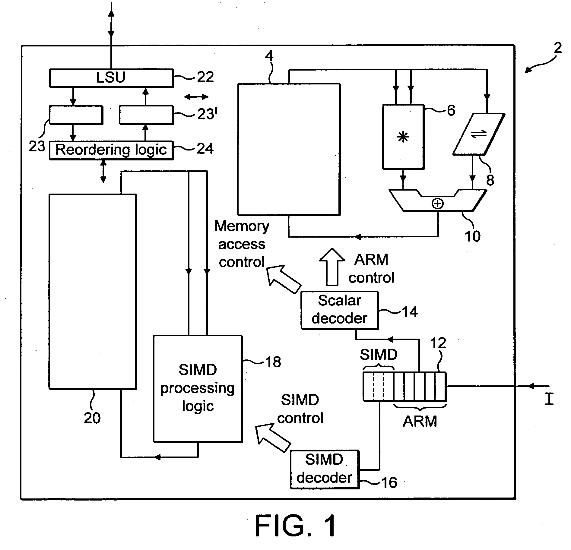 Data processing apparatus and method for performing in parallel a data processing operation on data elements