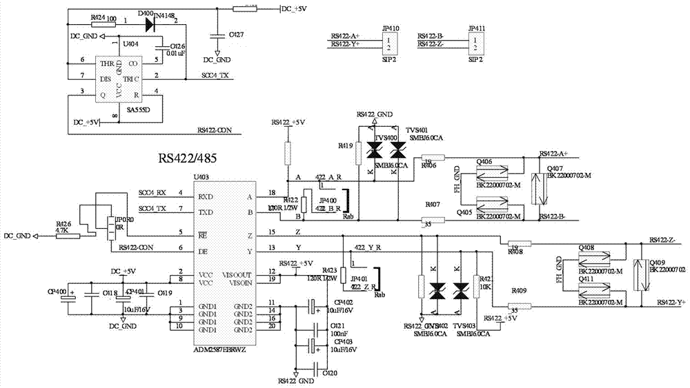 Multifunctional communication interface device based on powerpc embedded system