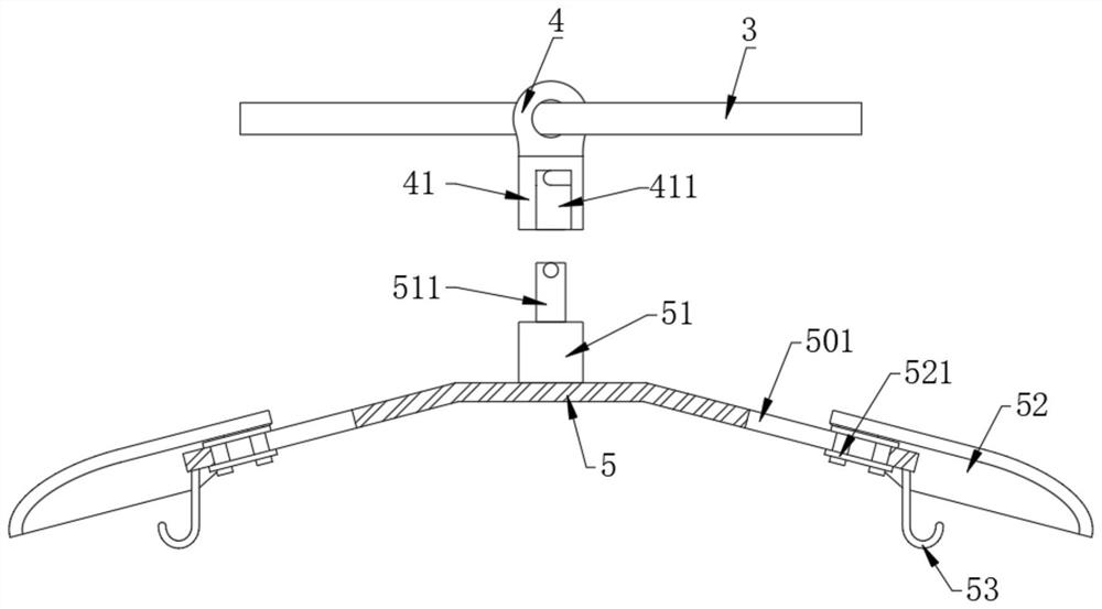 Clothes airing device suitable for old people