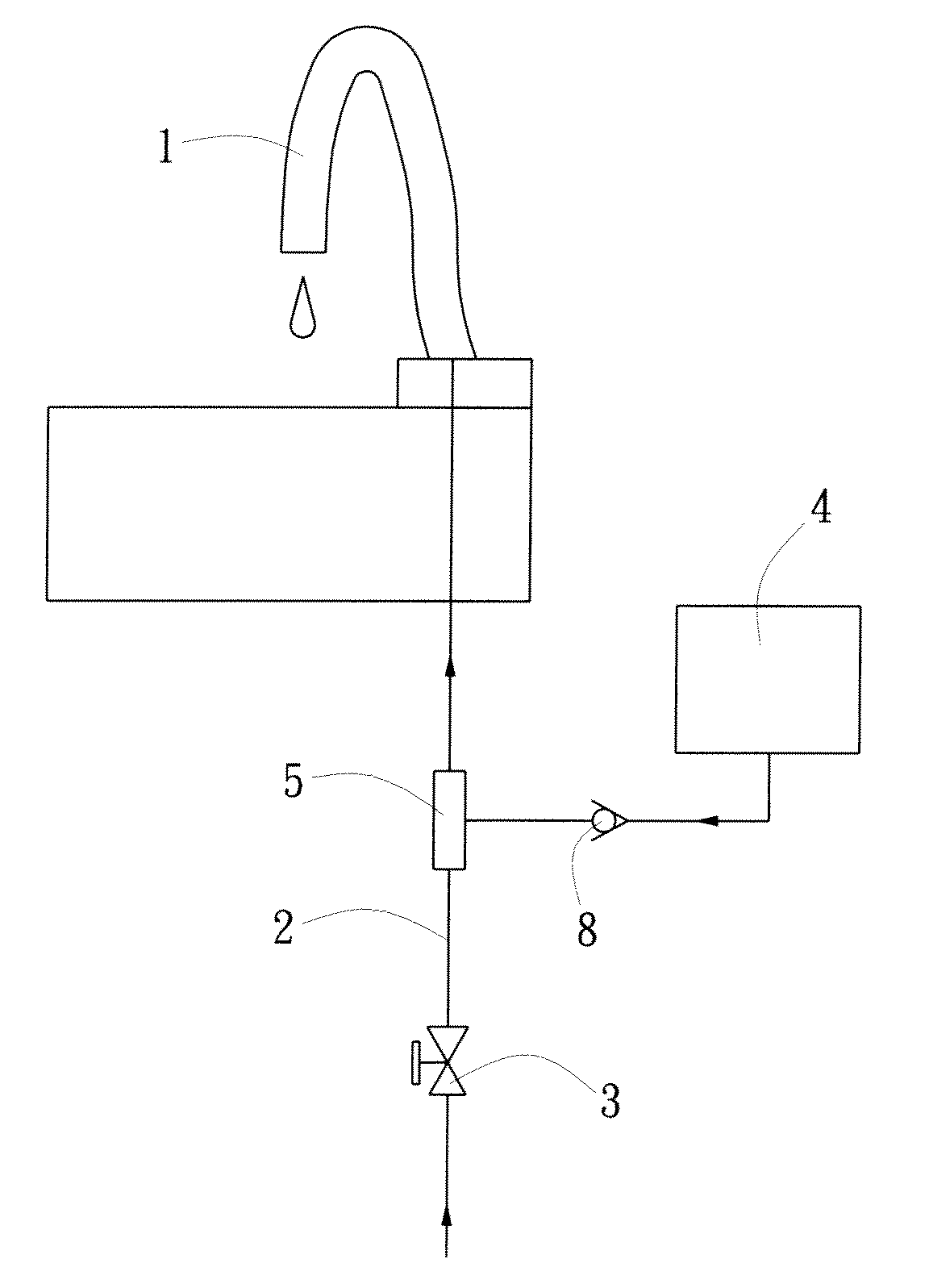 Automatic ozone water output device