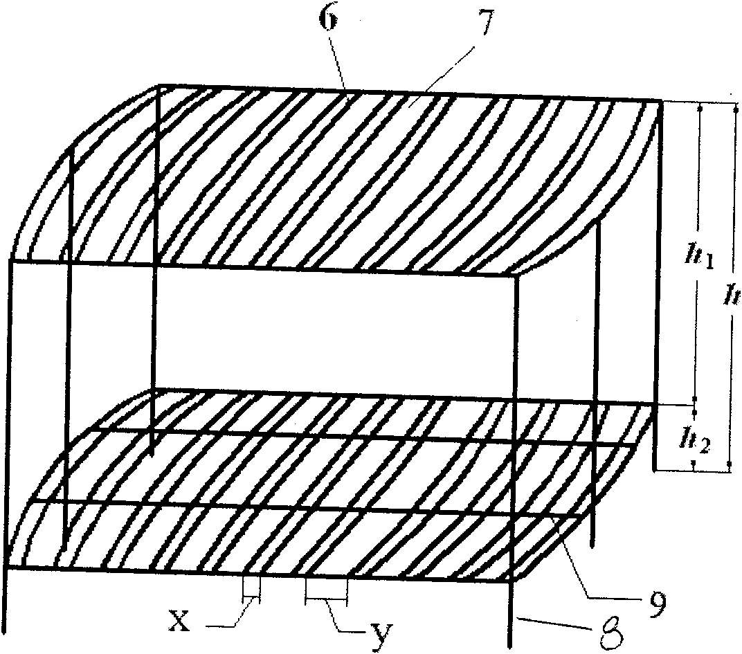 Diversion trench shaped catalyst orderly filling component in rectifying tower