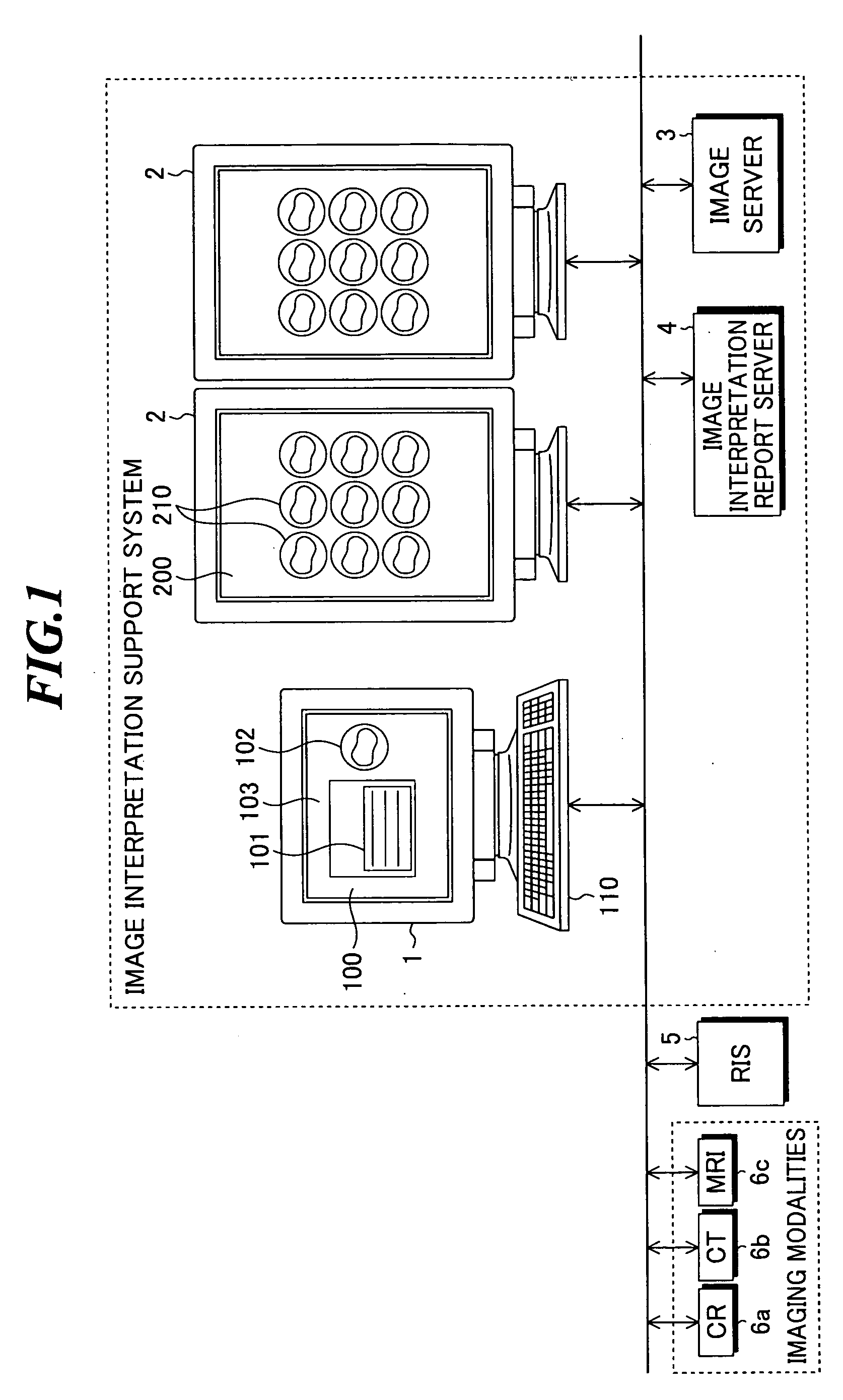 Image interpretation report creating apparatus