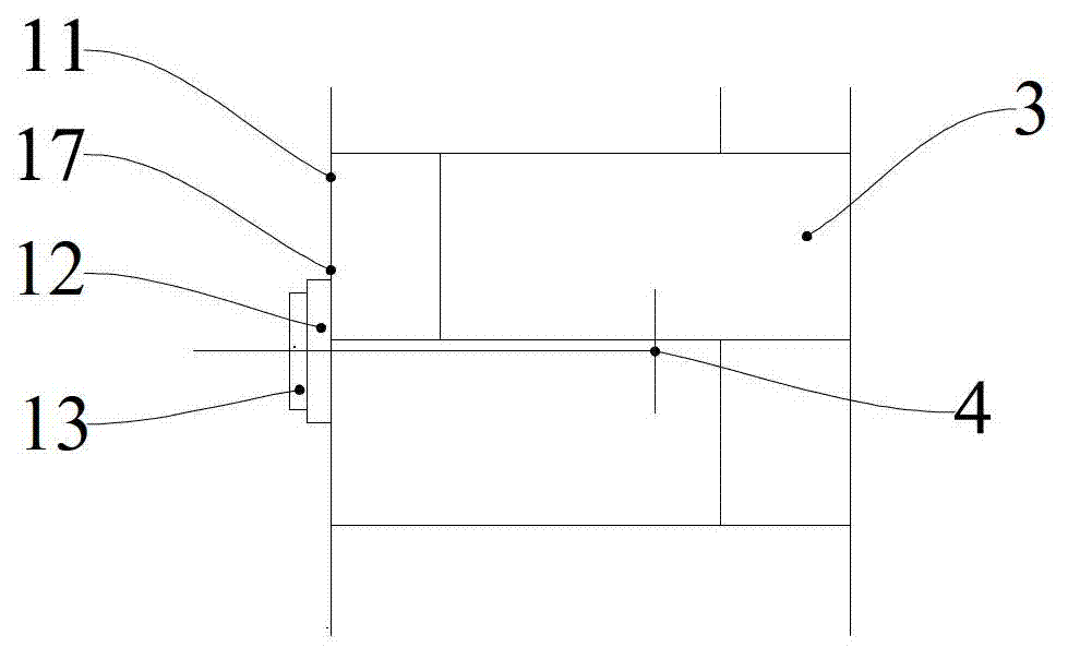 Mould support method of foundation pit basement haunch shearing wall