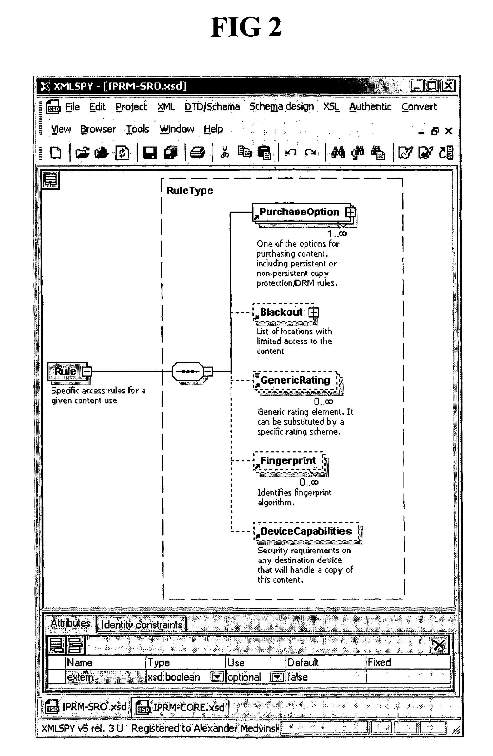 Separation of copy protection rules